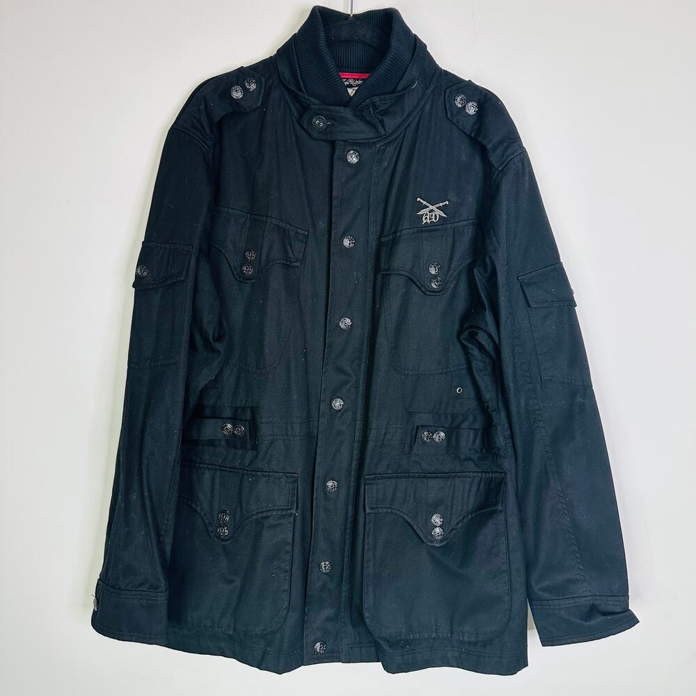 Artful Dodger Black Military Style Jacket Size XL